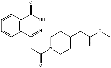 methyl {1-[(4-hydroxyphthalazin-1-yl)acetyl]piperidin-4-yl}acetate Structure