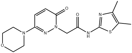 N-[(2Z)-4,5-dimethyl-1,3-thiazol-2(3H)-ylidene]-2-[3-(morpholin-4-yl)-6-oxopyridazin-1(6H)-yl]acetamide Structure