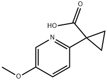 1-(5-methoxypyridin-2-yl)cyclopropanecarboxylic acid 구조식 이미지