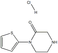 1-(2-thienyl)-2-piperazinone hydrochloride Structure