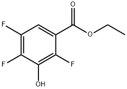 2,4,5-Trifluoro-3-hydroxybenzoic acid ethyl ester 구조식 이미지