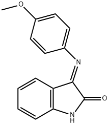 (3E)-3-[(4-methoxyphenyl)imino]-1,3-dihydro-2H-indol-2-one Structure