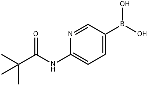 {6-[(2,2-Dimethylpropanoyl)amino]-3-pyridinyl}boronic acid 구조식 이미지