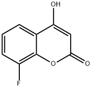 8-Fluoro-4-hydroxy-2H-chromen-2-one 구조식 이미지