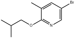 5-Bromo-2-isobutoxy-3-methylpyridine Structure