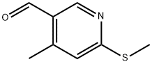 4-Methyl-6-methylsulfanyl-pyridine-3-carbaldehyde Structure