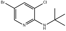 5-bromo-N-tert-butyl-3-chloropyridin-2-amine Structure