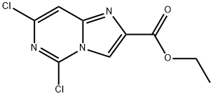 ethyl 5,7-dichloroimidazo[1,2-c]pyrimidine-2-carboxylate Structure