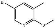 5-Bromo-3-methyl-2-(methylthio)pyridine Structure