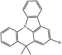 6-bromo-8,8-dimethyl-8H-indolo[3,2,1-de]acridine Structure