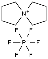 5-Azoniaspiro[4.4]nonane Hexafluorophosphate 구조식 이미지