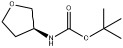 (S)-tert-butyl (tetrahydrofuran-3-yl)carbamate 구조식 이미지