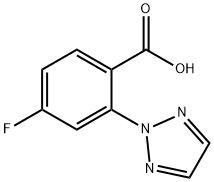 4-fluoro-2-(2H-1,2,3-triazol-2-yl)benzoic acid 구조식 이미지