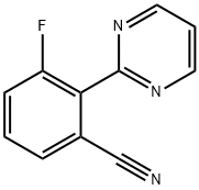 3-fluoro-2-(pyrimidin-2-yl)benzonitrile 구조식 이미지