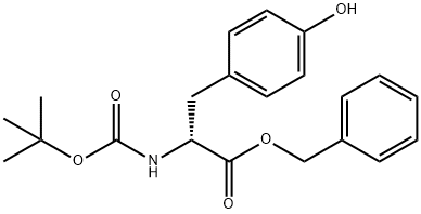 N-BOC-D-tyrosine benzyl ester Structure