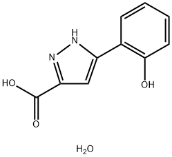 3-(2-Hydroxyphenyl)-1H-pyrazole-5-carboxylic acid hydrate 구조식 이미지