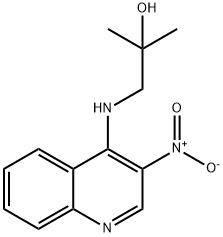 2-methyl-1-(3-nitroquinolin-4-ylamino)propan-2-ol 구조식 이미지