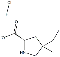 Methyl(6S)-5-azaspiro[2.4]heptane-6-carboxylatehydrochloride 구조식 이미지