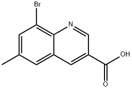 8-Bromo-6-methylquinoline-3-carboxylic acid 구조식 이미지