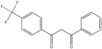 1-phenyl-3-[4-(trifluoromethyl)phenyl]propane-1,3-dione Structure