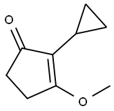 2-cyclopropyl-3-methoxycyclopent-2-en-1-one 구조식 이미지