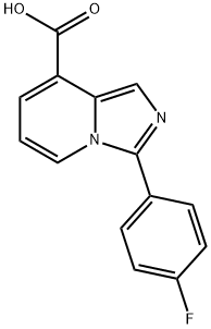 3-(4-Fluorophenyl)imidazo[1,5-a]pyridine-8-carboxylic acid 구조식 이미지