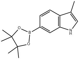 3-methyl-6-(tetramethyl-1,3,2-dioxaborolan-2-yl)-1H-indole Structure