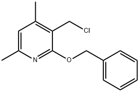 2-(benzyloxy)-3-(chloromethyl)-4,6-dimethylpyridine 구조식 이미지
