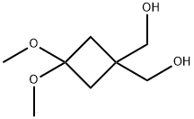 (3,3-dimethoxycyclobutane-1,1-diyl)dimethanol 구조식 이미지
