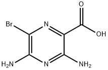 3,5-Diamino-6-bromo-pyrazine-2-carboxylic acid Structure