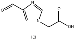 (4-Formyl-imidazol-1-yl)-acetic acid hydrochloride 구조식 이미지