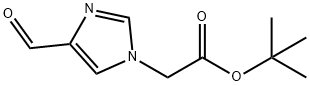 (4-Formyl-imidazol-1-yl)-acetic acid tert-butyl ester Structure