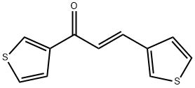(E)-1,3-di(thiophen-3-yl)prop-2-en-1-one 구조식 이미지