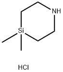 4,4-dimethyl-1,4-azasilinane hydrochloride 구조식 이미지