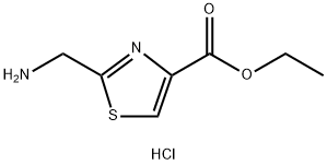 2-Aminomethyl-thiazole-4-carboxylic acid ethyl ester dihydrochloride 구조식 이미지