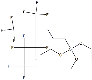 Triethoxy[5,5,6,6,7,7,7-heptafluoro-4,4-bis(trifluoromethyl)heptyl]silane Structure