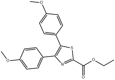 Ethyl 4,5-bis(4-methoxyphenyl)thiazole-2-carboxylate 구조식 이미지