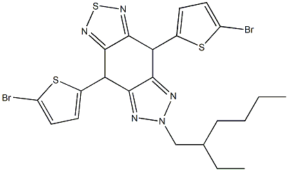 4,8-bis(5-bromo-thiophen-2-yl)-6-(2-ethylhexyl)-[1,2,5]thiadiazolo[3,4-f]benzotriazole 구조식 이미지