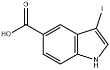 3-iodo-1H-Indole-5-carboxylic acid Structure