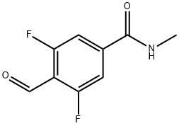 3,5-difluoro-4-formyl-N-methylbenzamide Structure