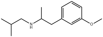 N-[1-(3-Methoxyphenyl)propan-2-yl]isobutylamine 구조식 이미지