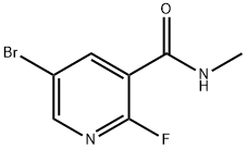 5-Bromo-2-fluoro-N-methylnicotinamide Structure