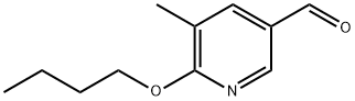 2-Butoxy-3-methylpyridine-5-carboxaldehyde Structure