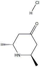 trans-2,6-Dimethyl-4-oxo-piperidine hydrochloride Structure