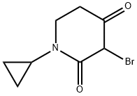 3-bromo-1-cyclopropyl-2,4-Piperidinedione 구조식 이미지