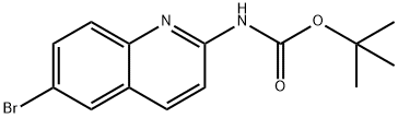 tert-부틸6-브로모퀴놀린-2-일카바메이트 구조식 이미지