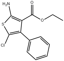 Ethyl 2-amino-5-chloro-4-phenylthiophene-3-carboxylate 구조식 이미지