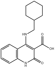 4-((cyclohexylmethyl)amino)-2-hydroxyquinoline-3-carboxylic acid Structure