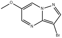 3-브로모-6-메톡시피라졸로[1,5-a]피리미딘 구조식 이미지