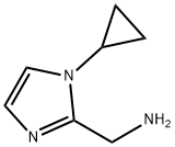 (1-cyclopropyl-1H-imidazol-2-yl)methanamine Structure